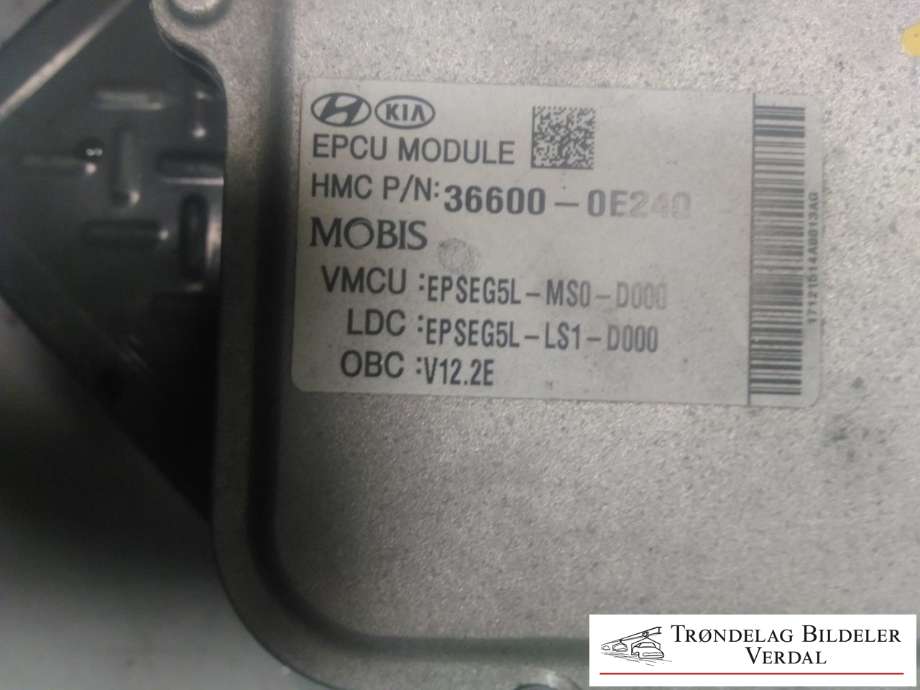 Motor power controller elbil (EPCU/PDM) til Kia Soul 2014-2019 (Type II)  (366000E240|)