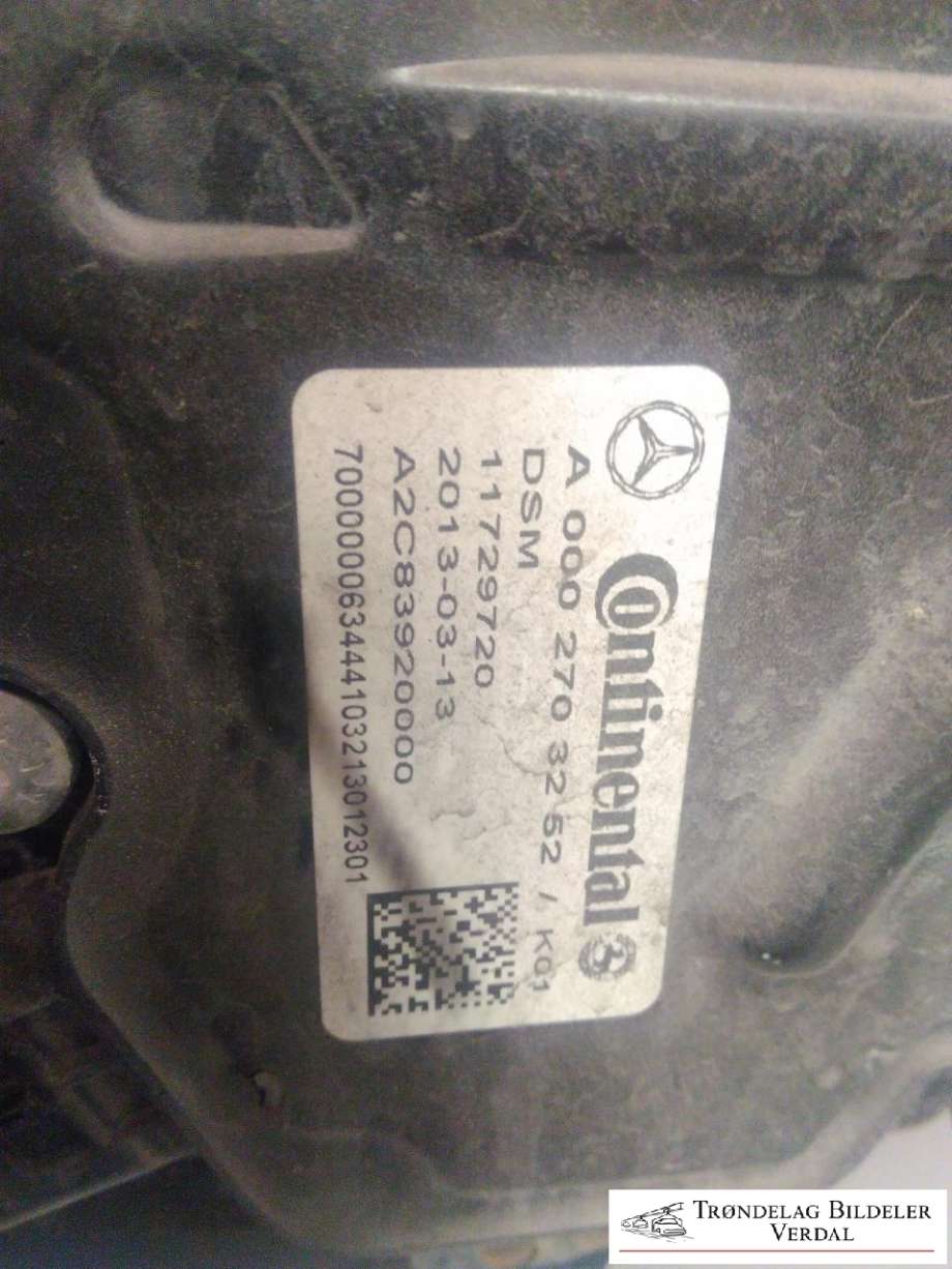 Girkasse automat til Mercedes E-Klasse 2013-2016 (Fase 2) (W212) (W212) (A 212 270 32 06|A0002703252|A 212 270 68 09)