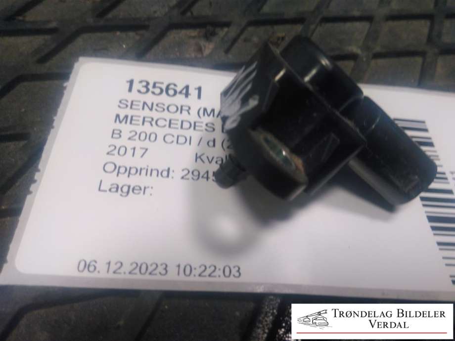 Sensor (MAP - Manifold Absolute Pressure) til Mercedes B-Klasse, 2011-2018 (W246) (W246) (0051535028)
