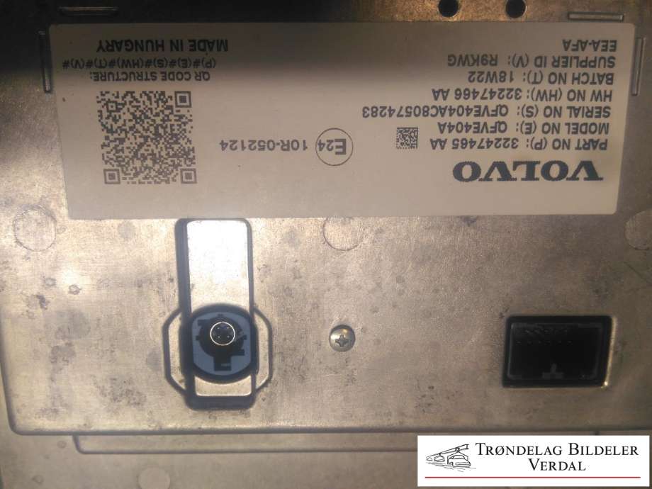 Bilstereo navigasjon skjerm til Volvo V60 / V60 CC 2018-->> (Type II)  (32247465AA|)