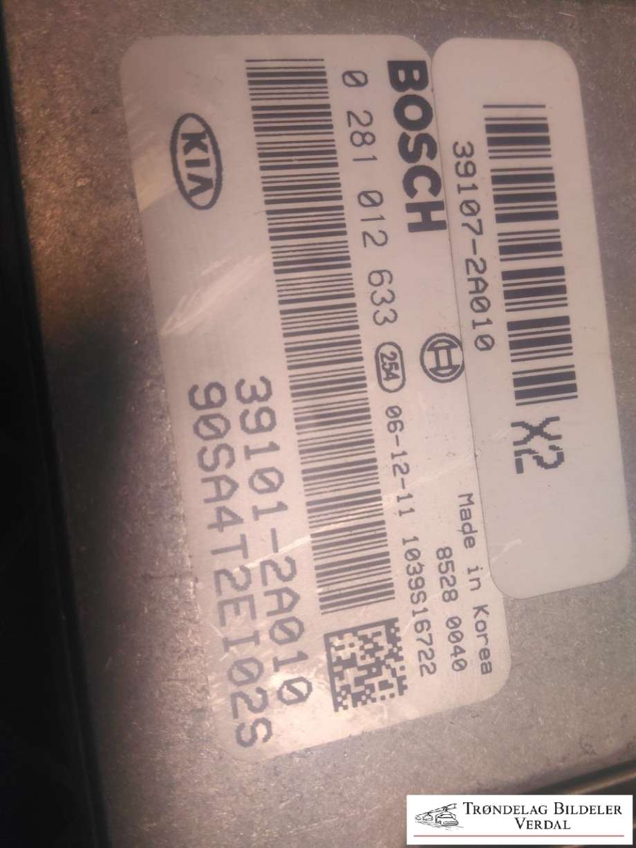 Styreenhet motor til Kia Rio 2011-2017 Type III  (391012A010|0281012633|)