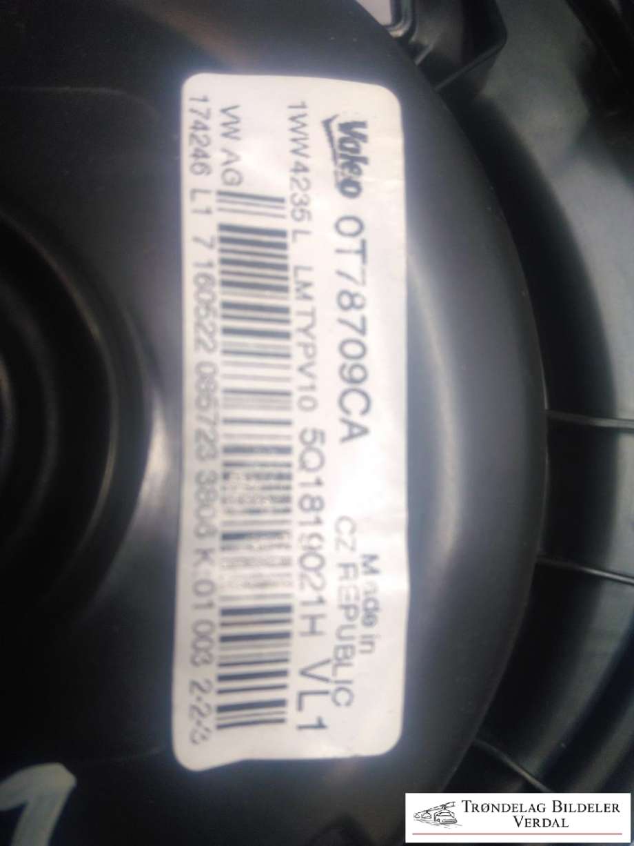 Varmeapparat motor til VW Caddy 2020-->> (Type IV)  (5Q1819021H|)