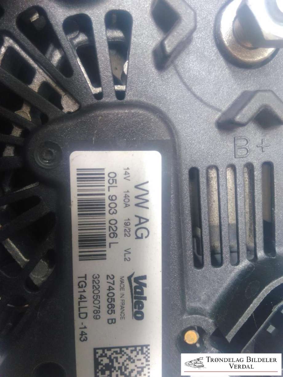 Dynamo diesel til VW Caddy 2020-->> (Type IV)  (05L9030236L|)
