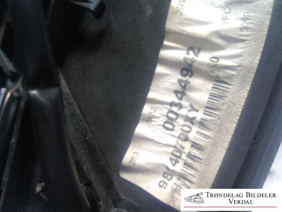 Speil venstre til Peugeot Expert 2016-->> (Type III) (98140700XY|98087022XT|)