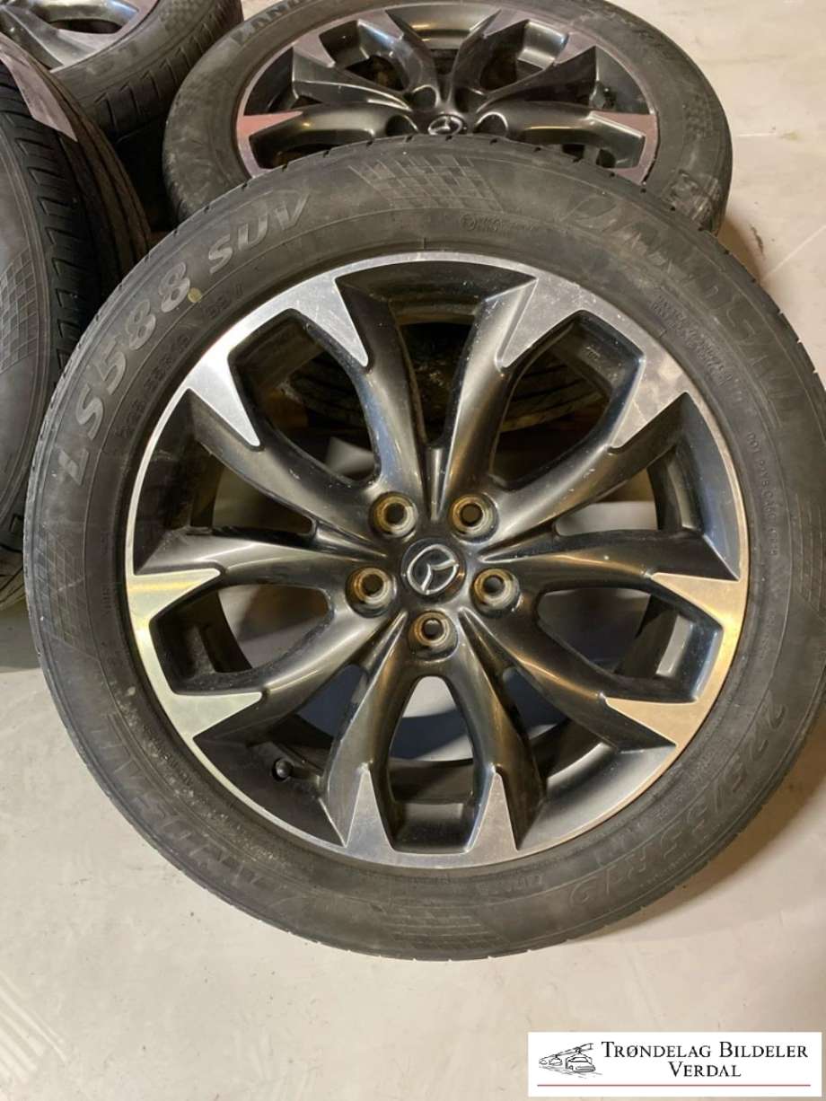 Hjulsett aluminium sommer til Mazda CX-5 2012-2017 (Type I) (LANDSAIL|225/55R19|DOT 2019|DYBDE: 6|5MM)