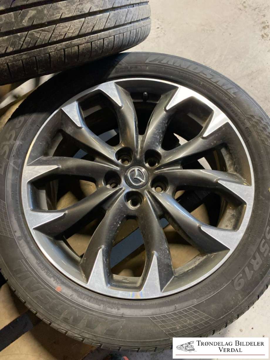 Hjulsett aluminium sommer til Mazda CX-5 2012-2017 (Type I) (LANDSAIL|225/55R19|DOT 2019|DYBDE: 6|5MM)