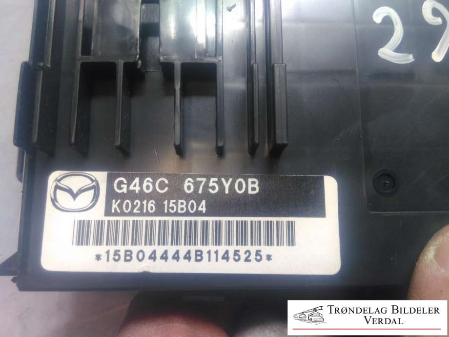Styreenhet comfort (BCM) til Mazda CX-5 2012-2017 (Type I)  (G46C675Y0B|)