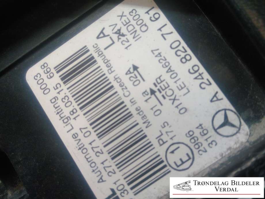 Frontlykt venstre xenon til Mercedes B-Klasse 2011-2018 (W246) (W246) (|A2468207161)
