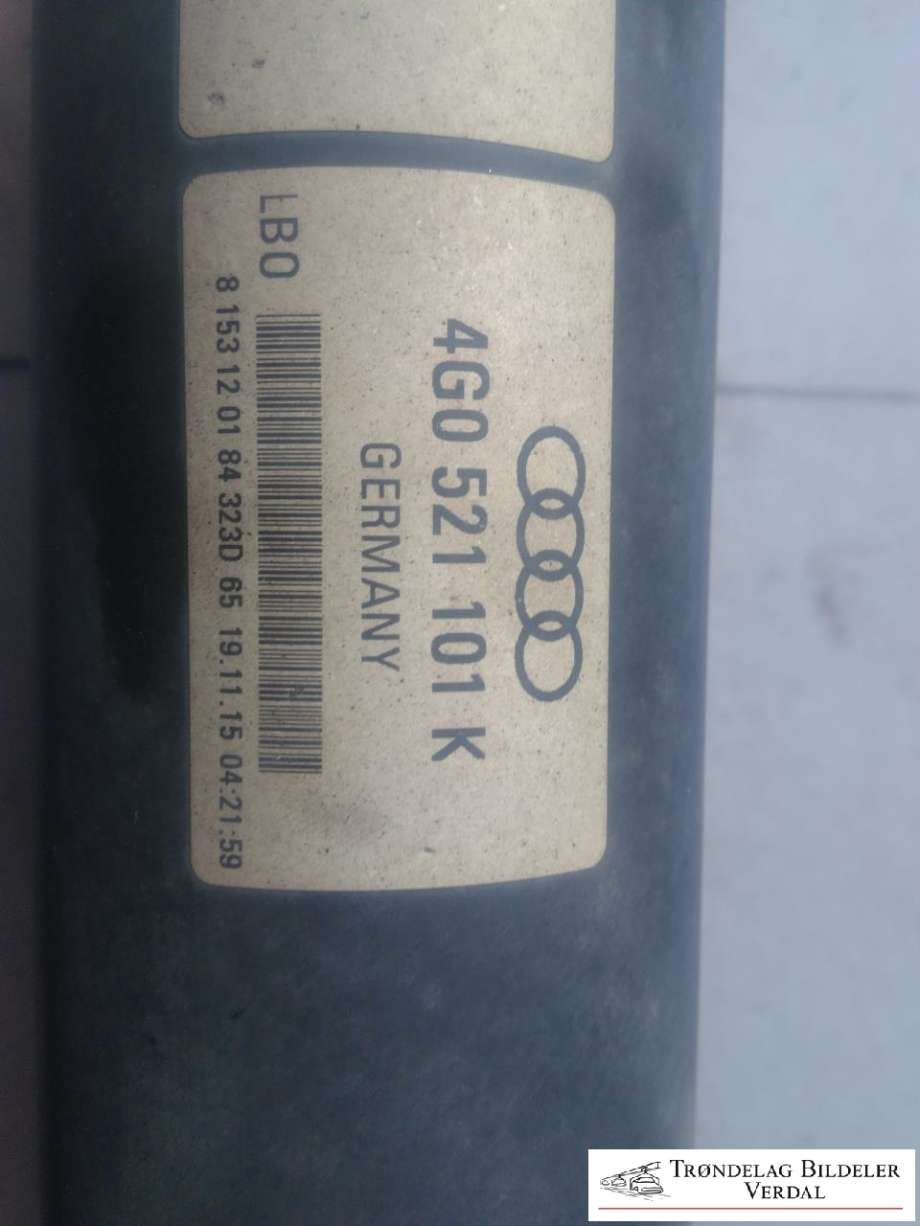Mellomaksel til Audi A6, Allroad 2015-2019 (Type III, Fase 2) (C7) (C7) (4G0521101K||P/N)