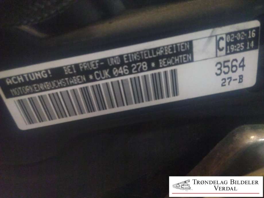 Motor bensin til Audi A3 2016-2020 (Type III, Fase 2) (04E 100 099 A|)