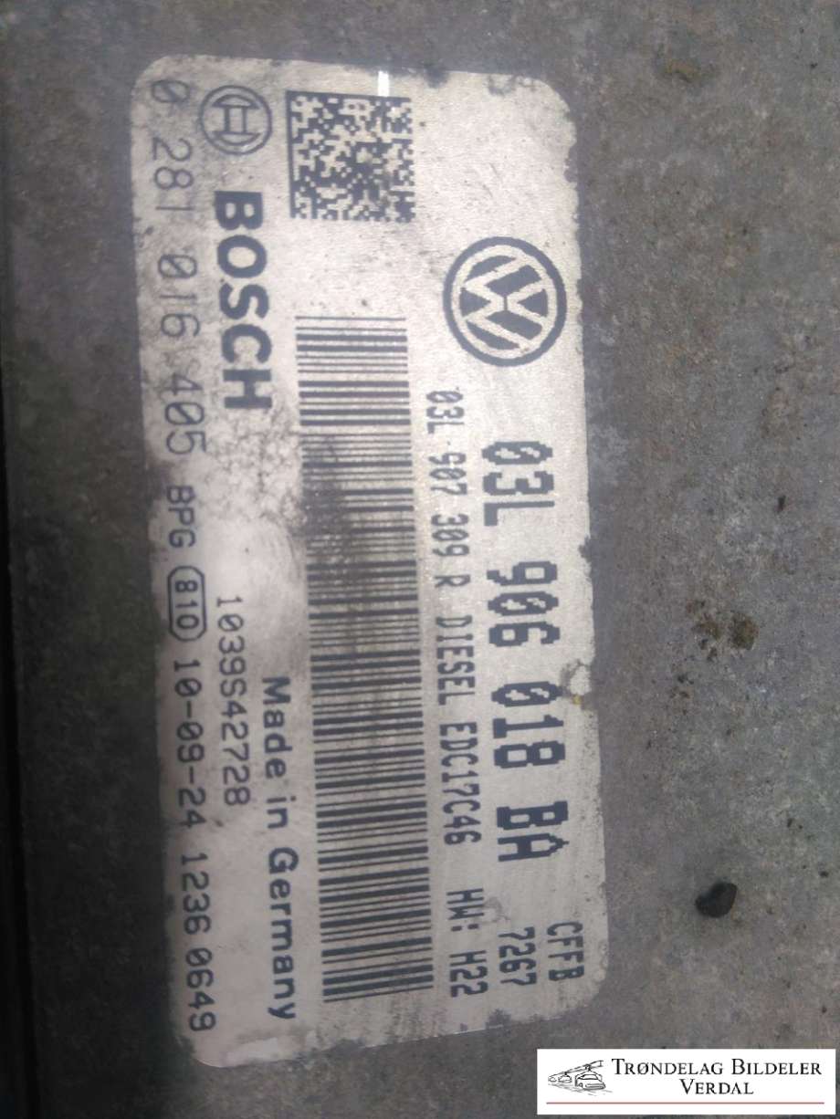 Styreenhet motor til VW Golf VI 2008-2012  (03L906018BA|)
