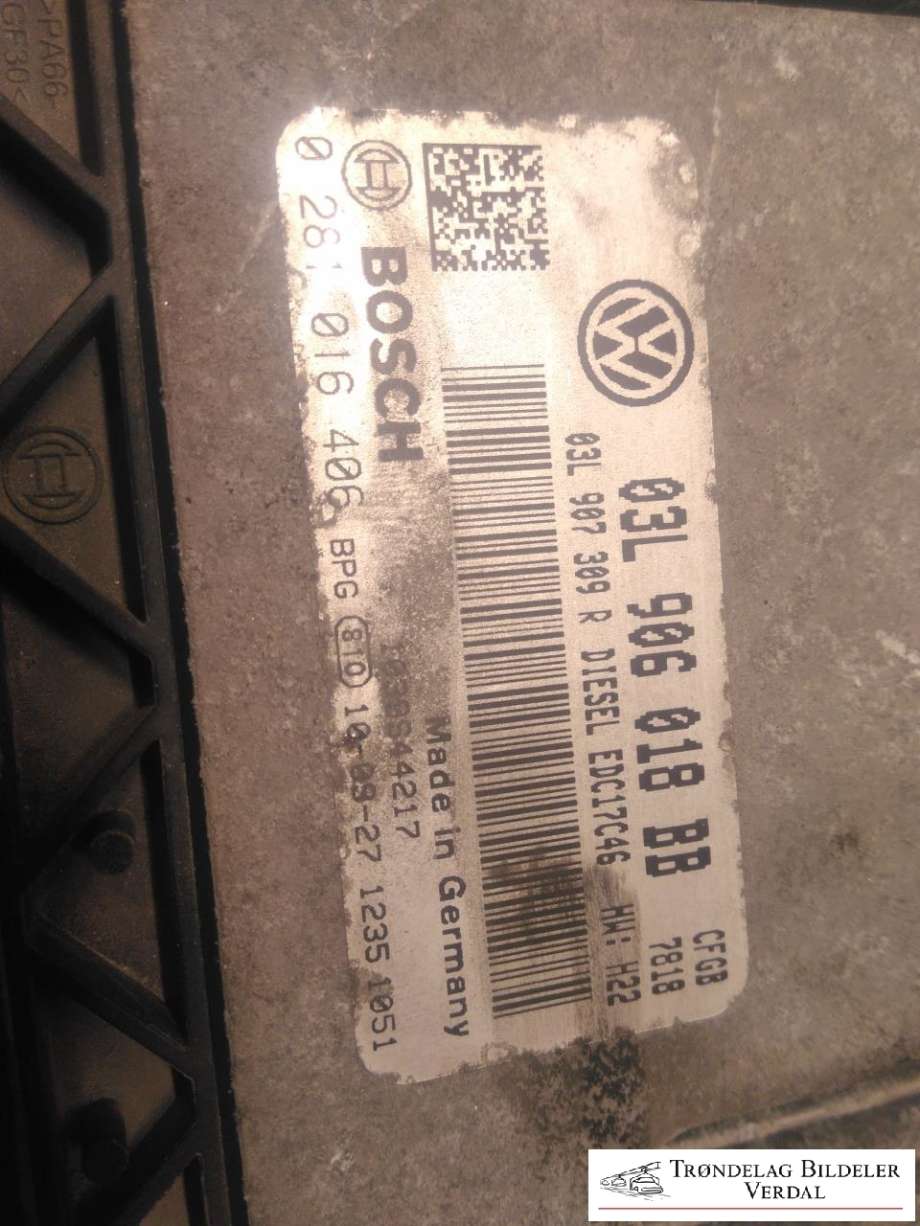 Styreenhet motor til VW Golf VI 2008-2012  (03L906018BB|)