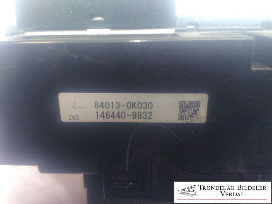 Varmeapparat betjening til Toyota Hilux 2006-2011  (840130K030|886500K250|1464409932)