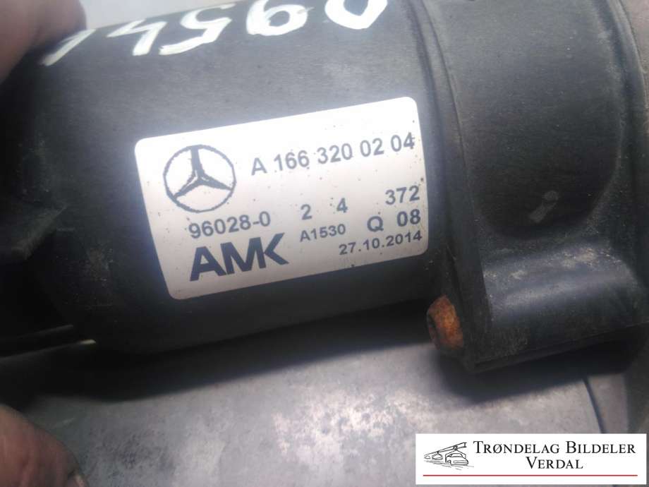 Kompressor nivå/luft til Mercedes ML 2011-2015 (Fase 1) (W166) (W166) (A16632000204|)