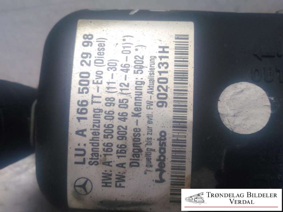 Dieselvarmer til Mercedes ML 2011-2015 (Fase 1) (W166) (W166) (1665002998|)