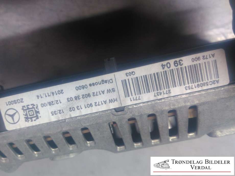Bilstereo navigasjon skjerm til Mercedes ML 2011-2015 (Fase 1) (W166) (W166) (A1729003904|A1729011302|)