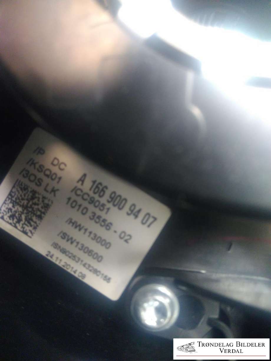 Bryter combi til Mercedes ML 2011-2015 (Fase 1) (W166) (W166) (A1669009407|)