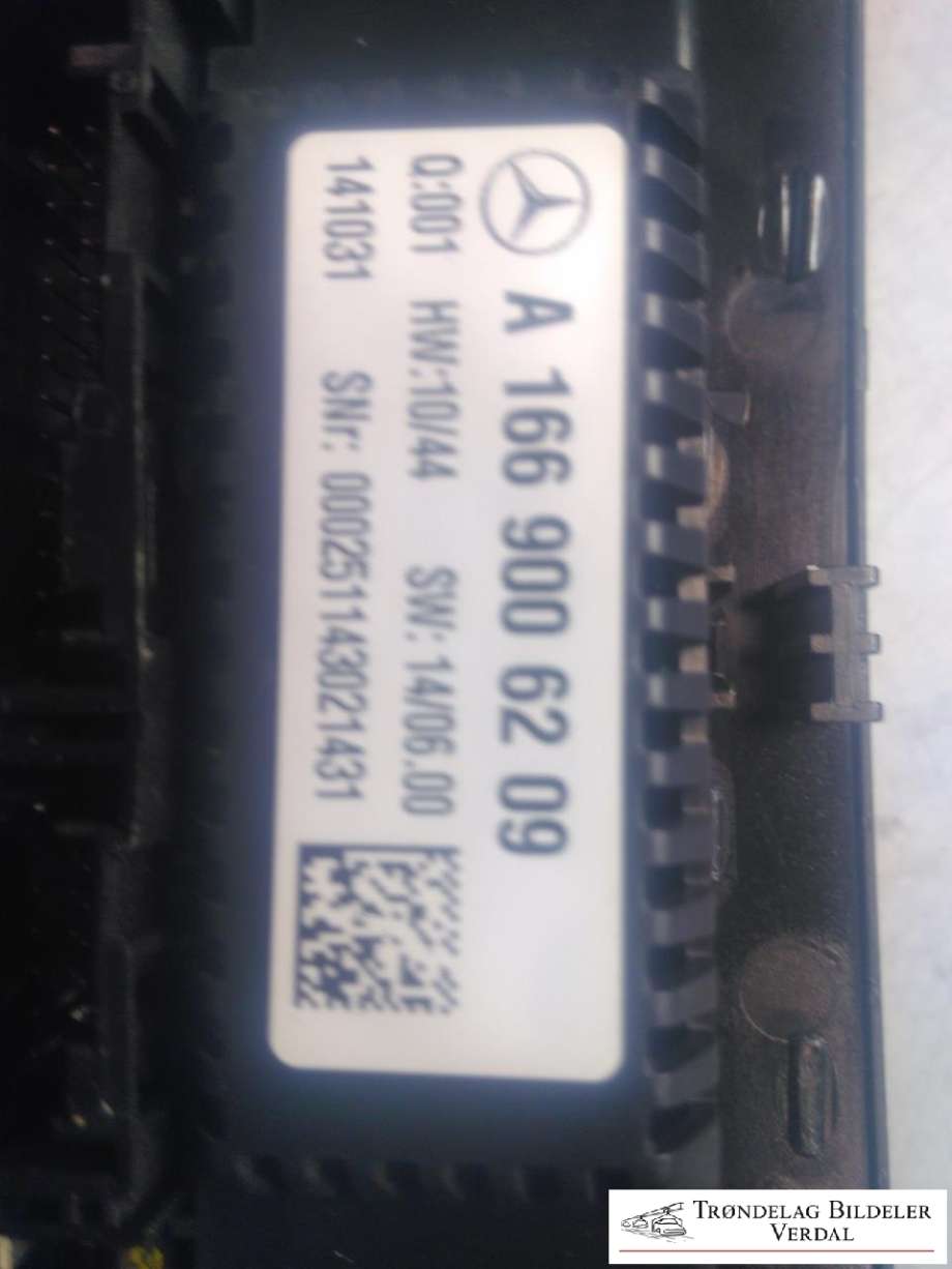Varmeapparat betjening til Mercedes ML 2011-2015 (Fase 1) (W166) (W166) (A1669006209|)