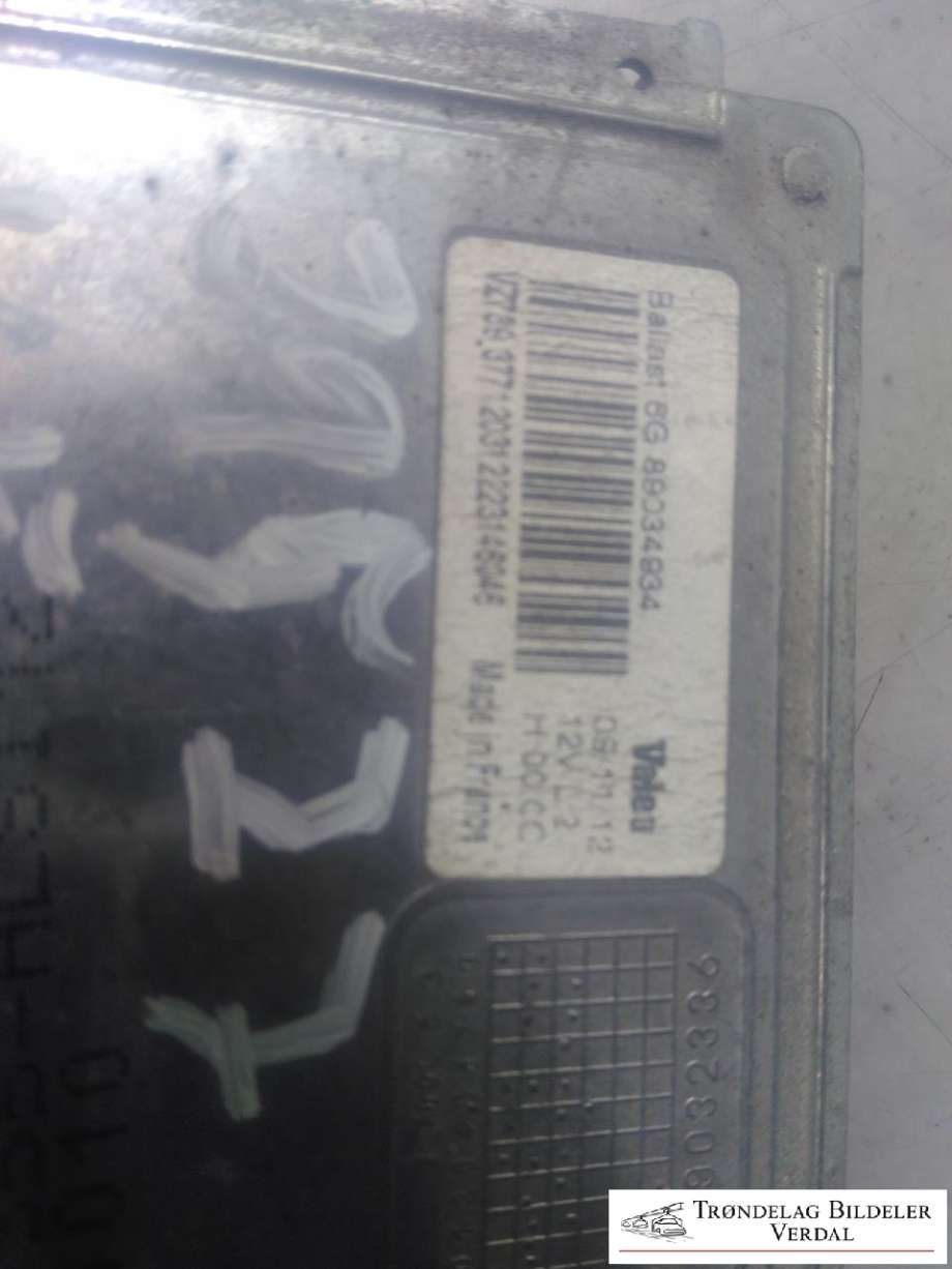 Styreenhet xenon/ballast til Peugeot 508 2011-2014 (Type I, Fase 1)  (6G89034934|)