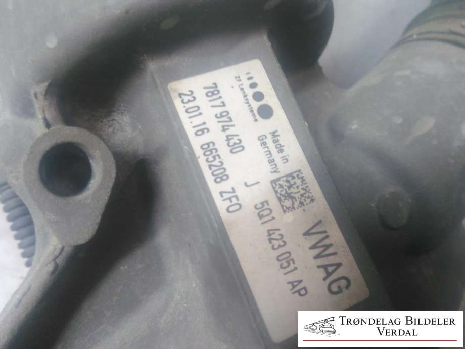 Tannstang til Audi A3 2016-2020 (Type III, Fase 2)  (5Q0909144S|5Q1423051AP|)