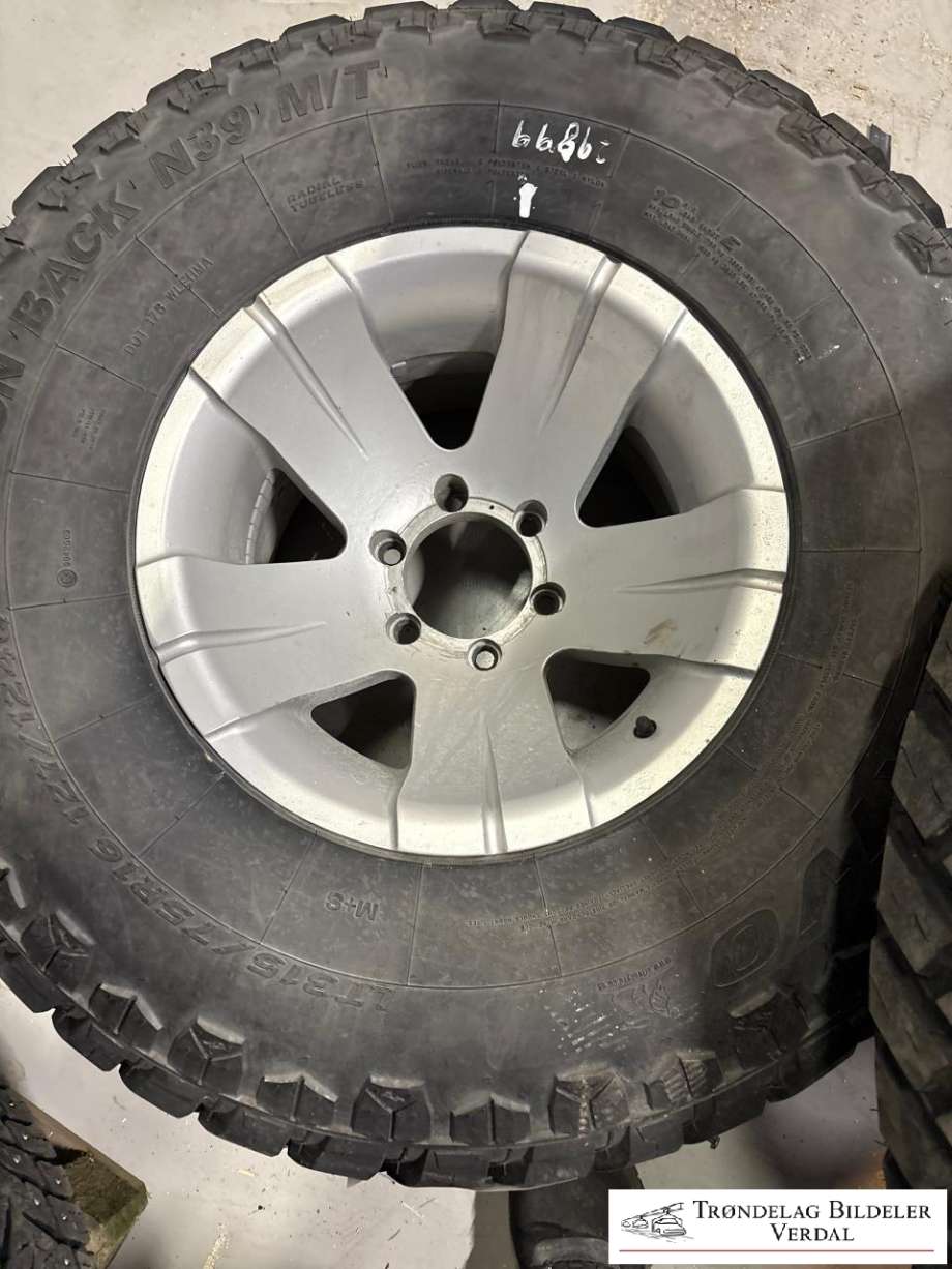 Hjulsett aluminium sommer til Isuzu D-Max 2007-2012 (Type I)  (ARIVO|315/75R16|)