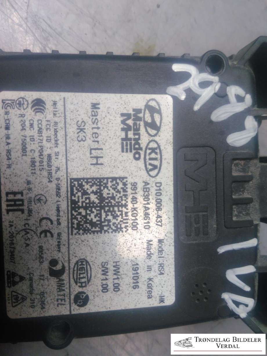 Sensor radar til Kia e-Soul 2019-->> (Type III)  (99140K0100|)