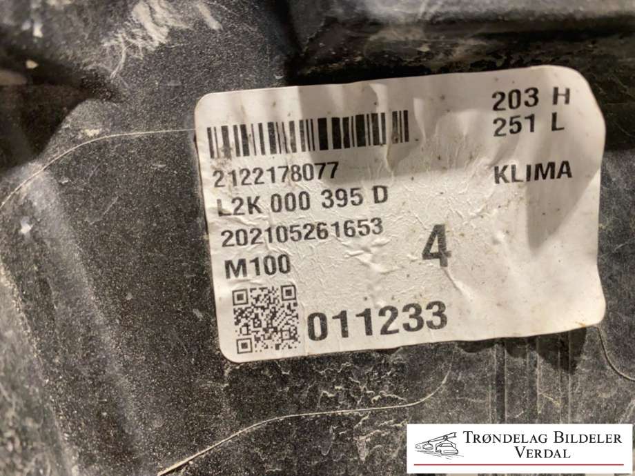 Kjølevifte elektrisk til VW Caddy 2020-->> (Type IV) (5WA121203H|L2K000395D|5WA121205)