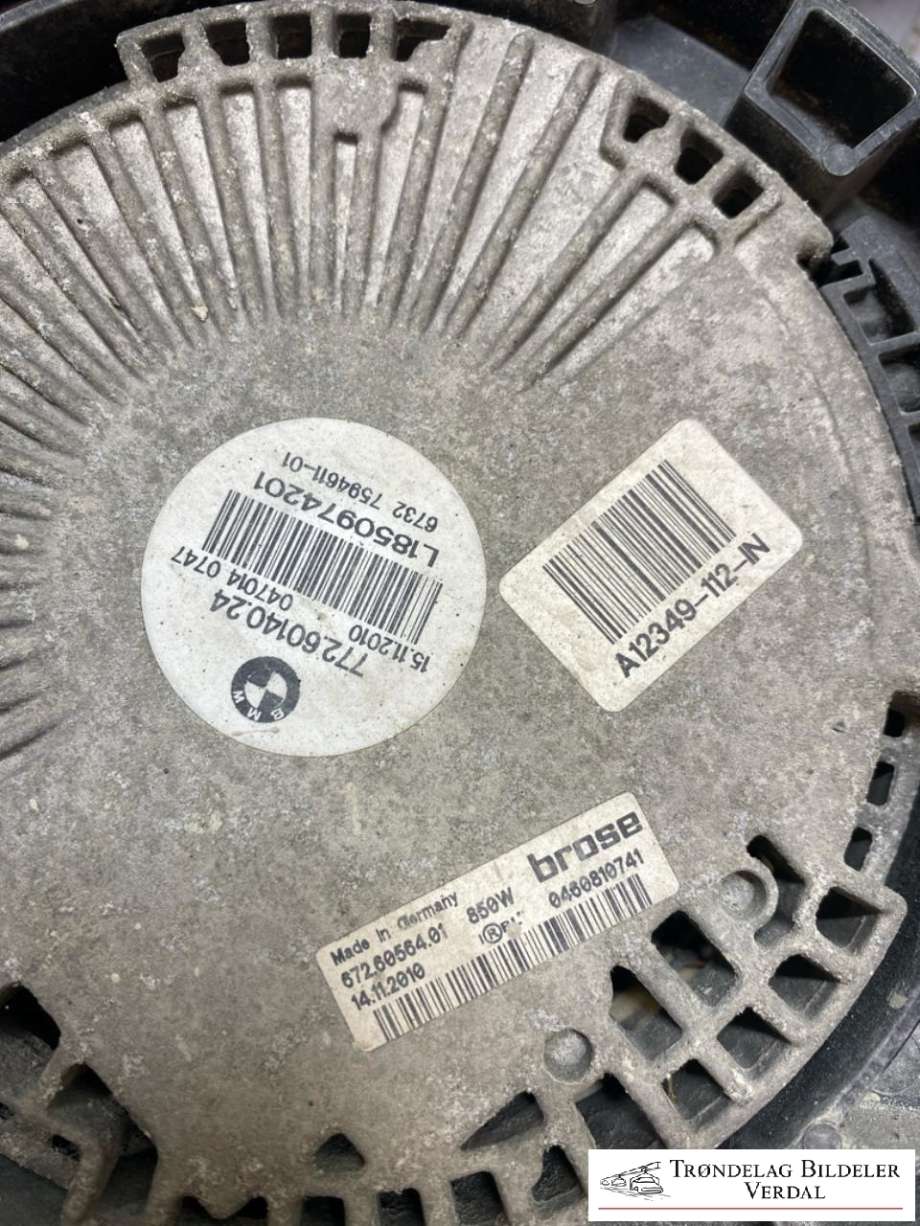 Kjølevifte elektrisk til BMW 7-Serie, 2009-2015 (F01/F02/F03/F04) (F01/F02/F03/F04) (7726014024)