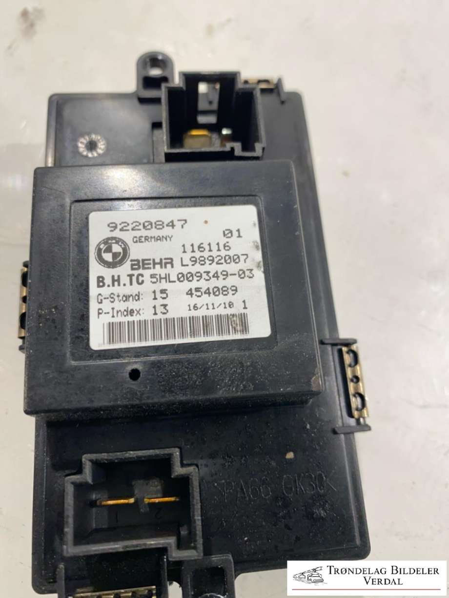 Varmeapparat motstand til BMW 7-Serie 2009-2015 (F01/F02/F03/F04) (F01/F02/F03/F04) (9220847|)