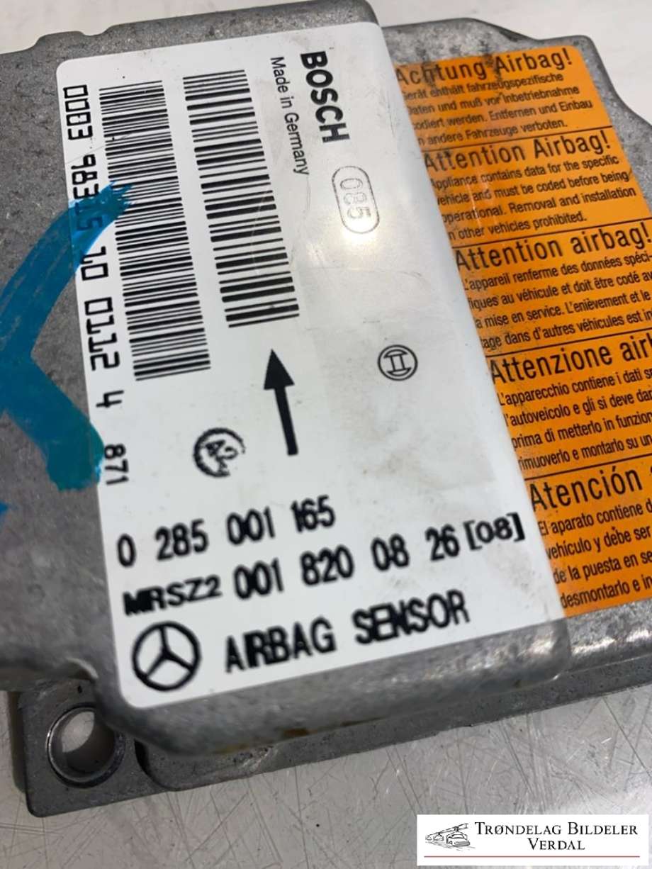 Airbag elektronikk til Mercedes SLK 1997-2004 (R170) (R170) (0285001165|0018200826|)