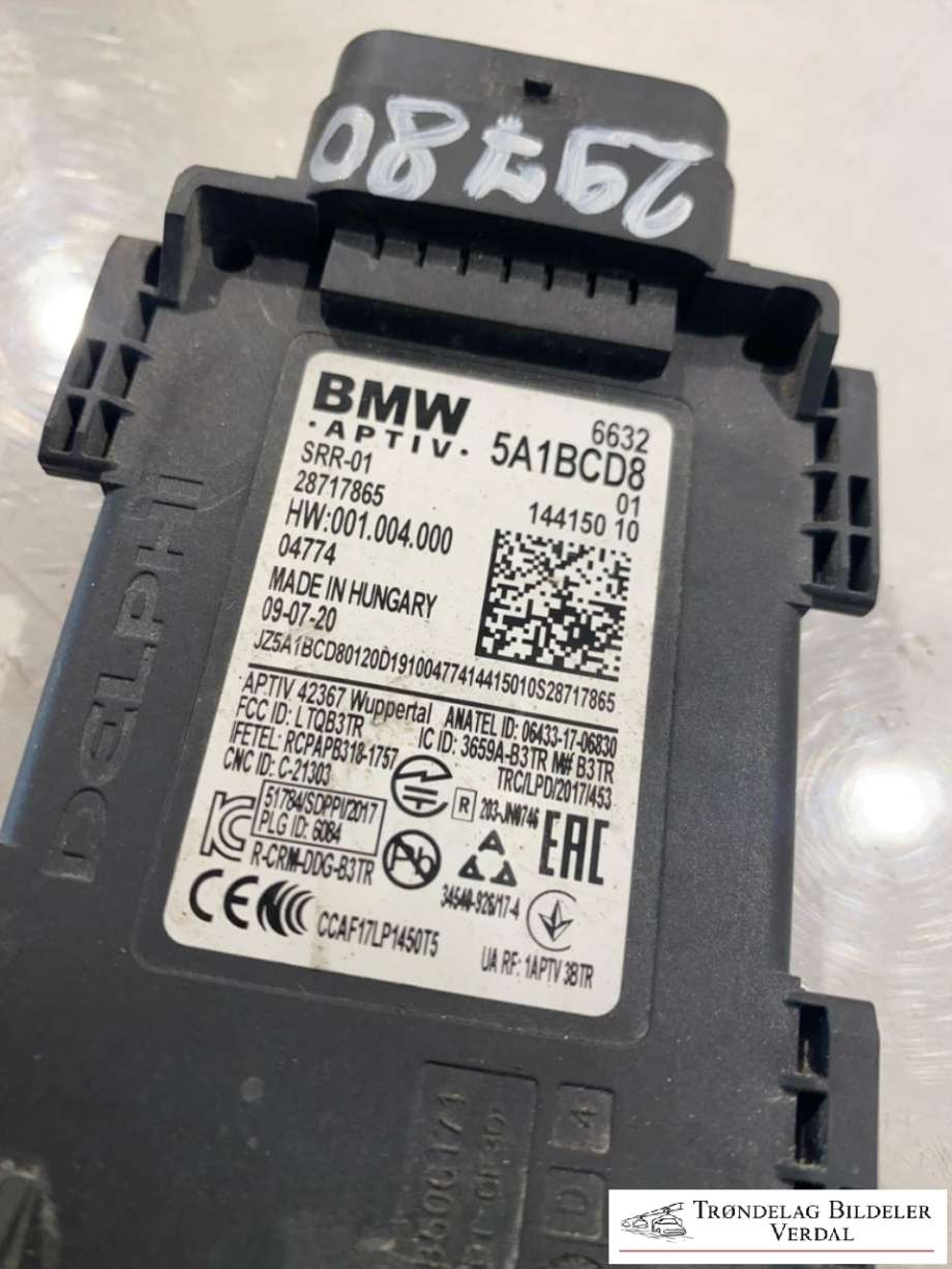 Sensor radar til BMW 5-Serie 2017-->> (G30/G31) (G30/G31) (66325A1BCD8|)