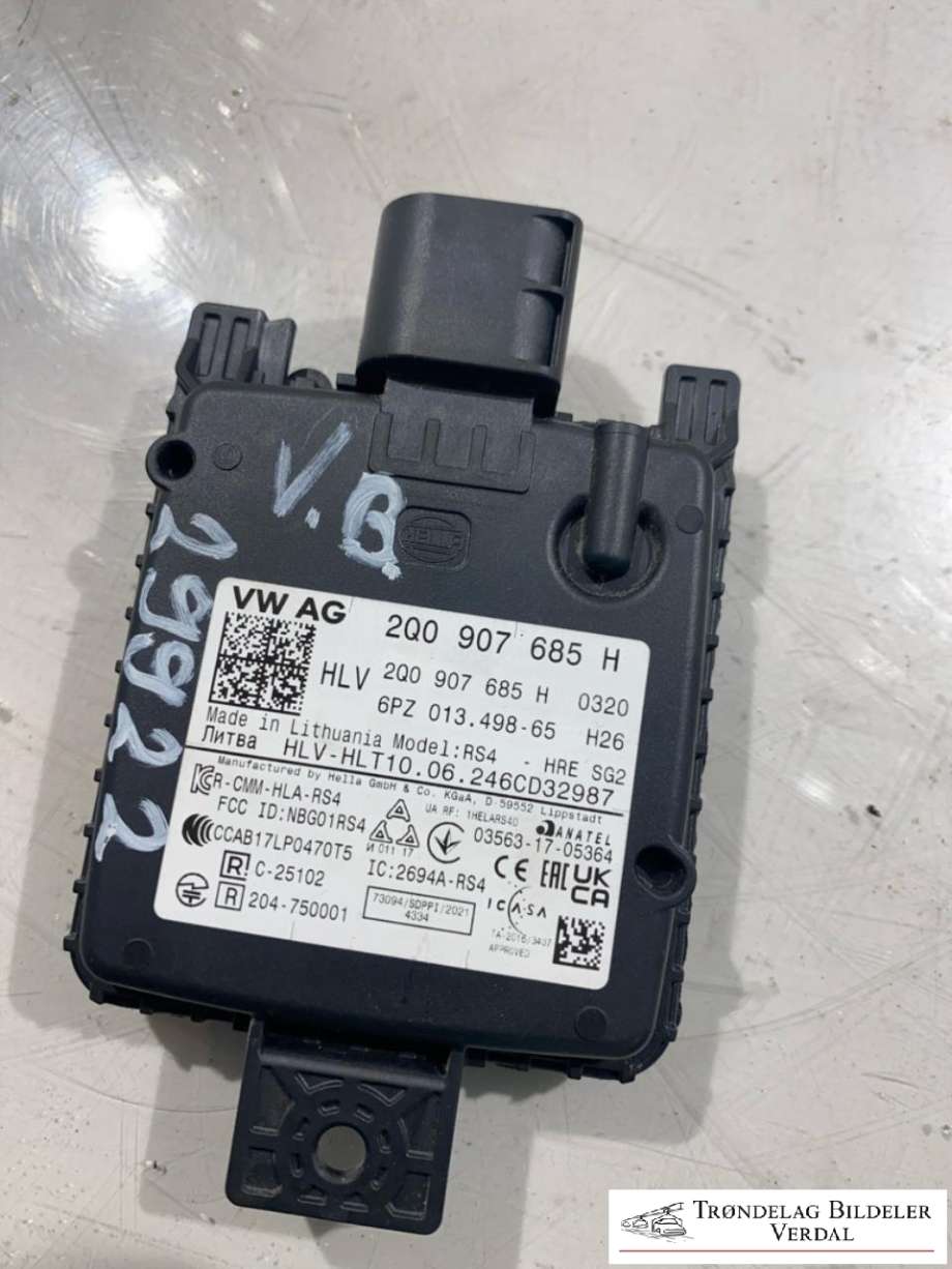 Sensor blindsone til Škoda Enyaq, 2021-->>  (2Q0907685H)
