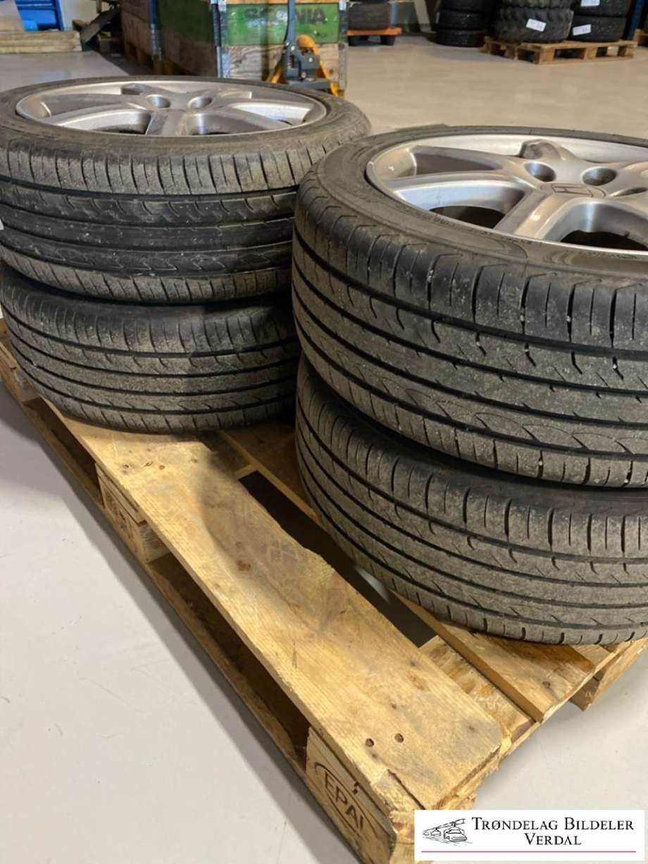 Hjulsett aluminium sommer til Honda Civic 2012-2015 (Type IX, Fase 1) (ROADHOG|225/45R17|DOT: 2123|DYBDE: 7MM)