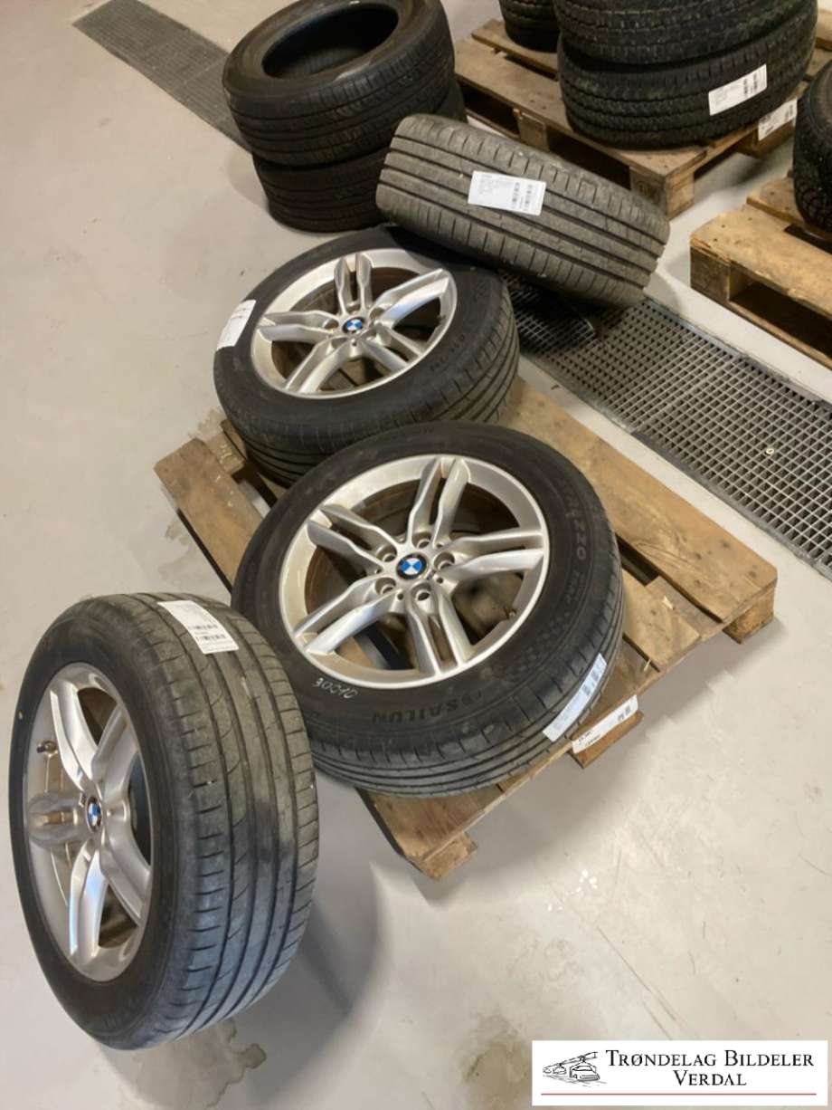 Hjulsett aluminium sommer til BMW 2-Serie, Active/Gran Tourer 2014-->> (F45/F46) (F45/F46) (SAILUN|225/55R17|DOT: 5223|DYBDE: 8MM)