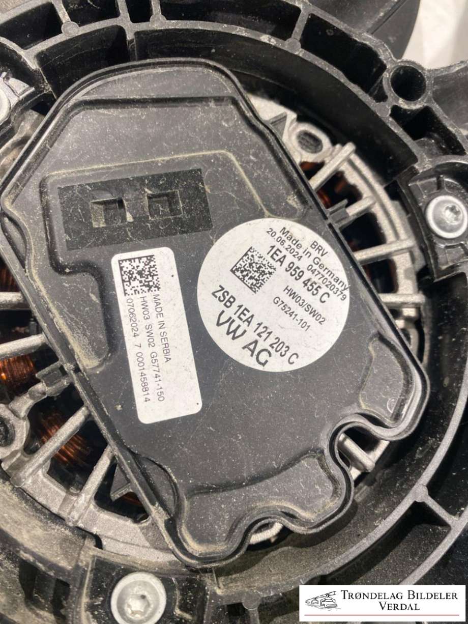 Kjølevifte elektrisk til Škoda Enyaq 2021-->> (1EA959455C|)