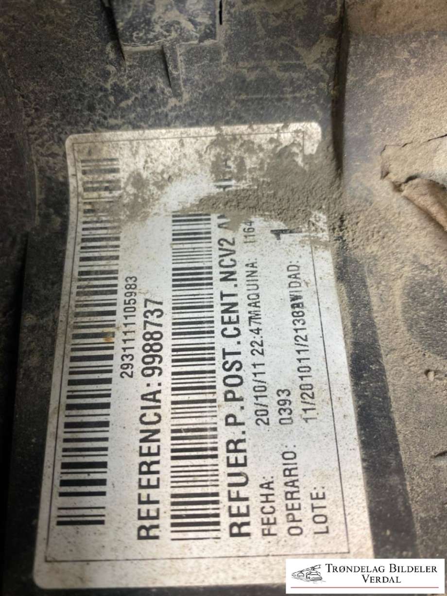 Støtfanger bak til Mercedes Vito/Viano 2010-2014 (Fase 2) (W639) (W639) (A 639 880 03 71|)
