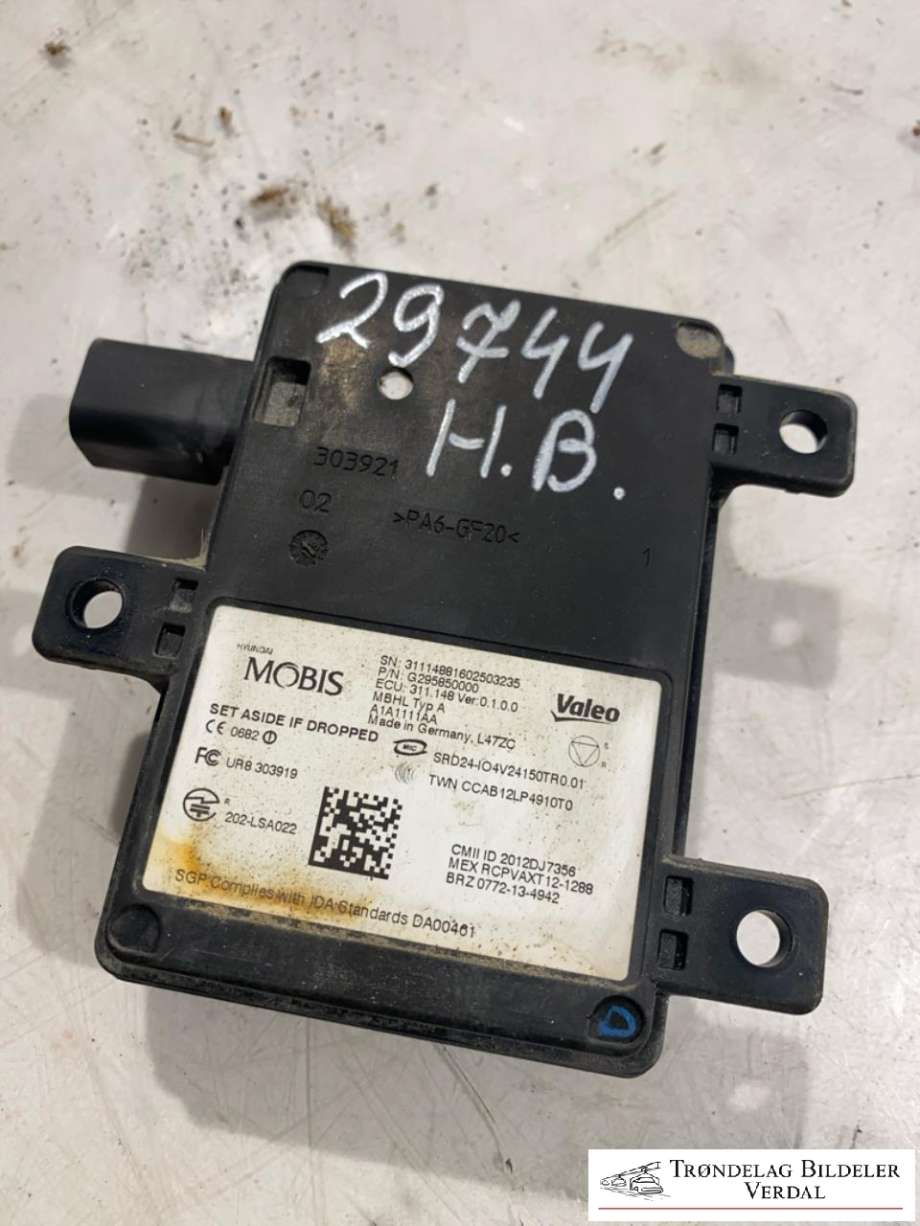 Sensor blindsone til Hyundai Ioniq Electric 2016-2019 (Fase 1)  (G295850000|)