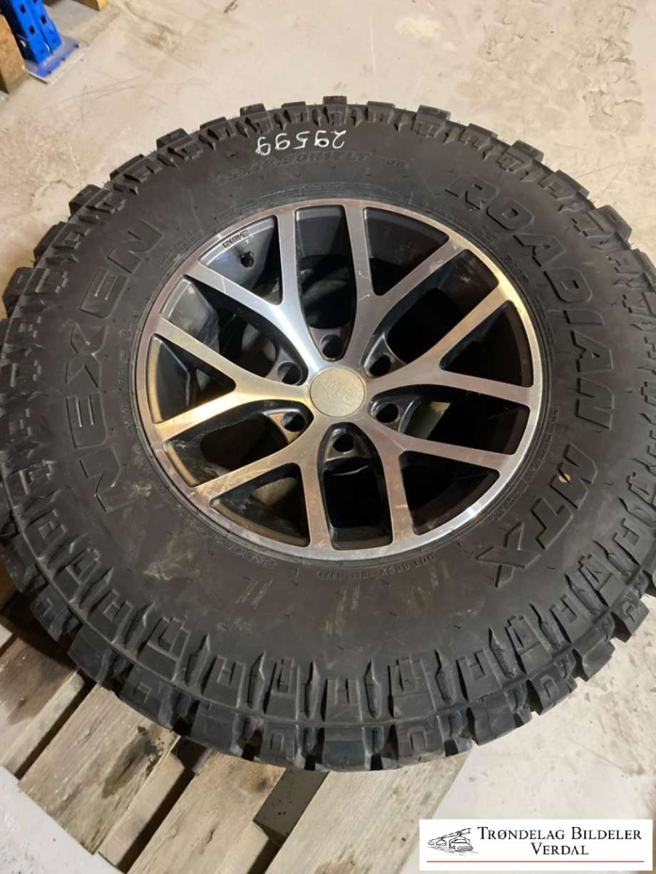 Hjulsett aluminium sommer til Isuzu D-Max, 2017-2020 (Type II, Fase 2) (NEXEN ROADION MTX|35X12|50R17)