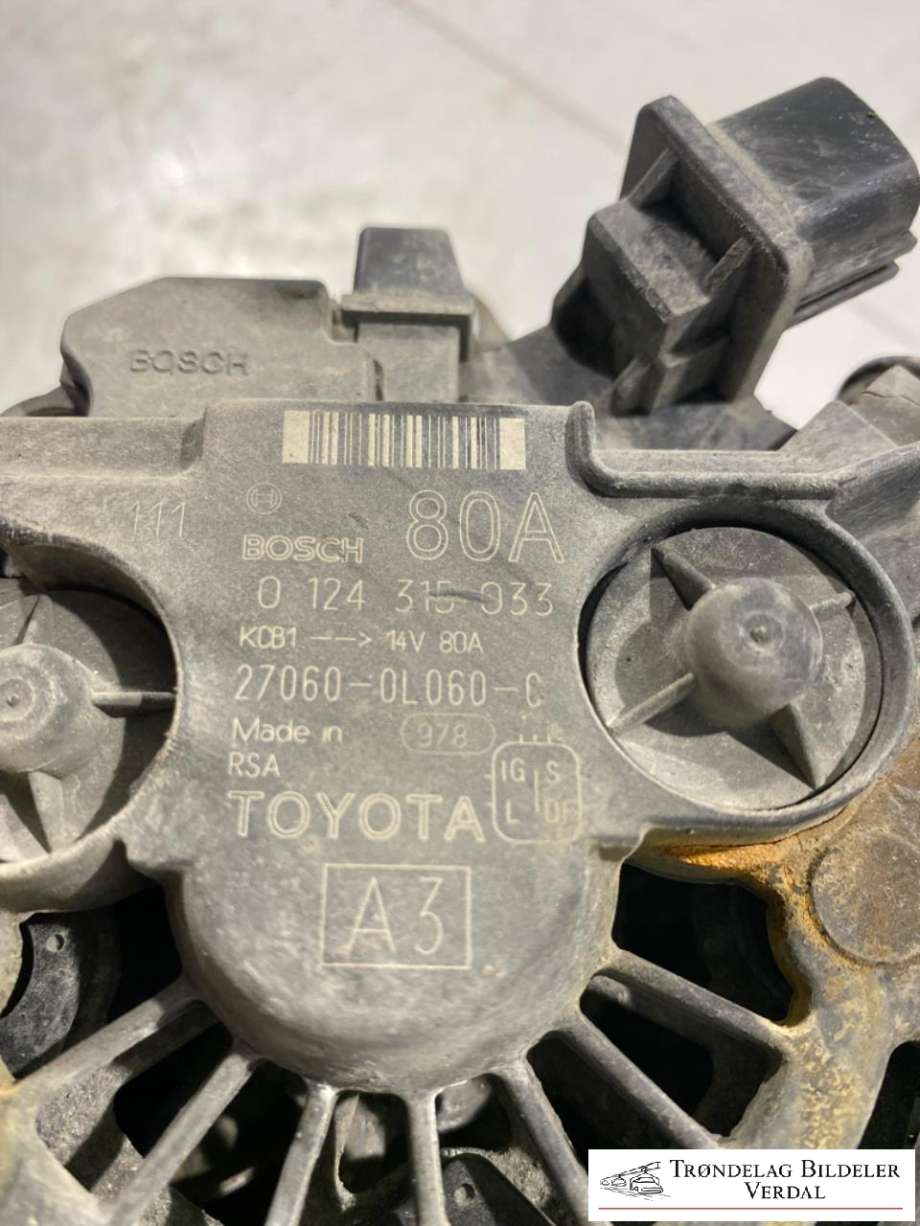 Dynamo diesel til Toyota Hilux 2012-2016  (270600L060C|)