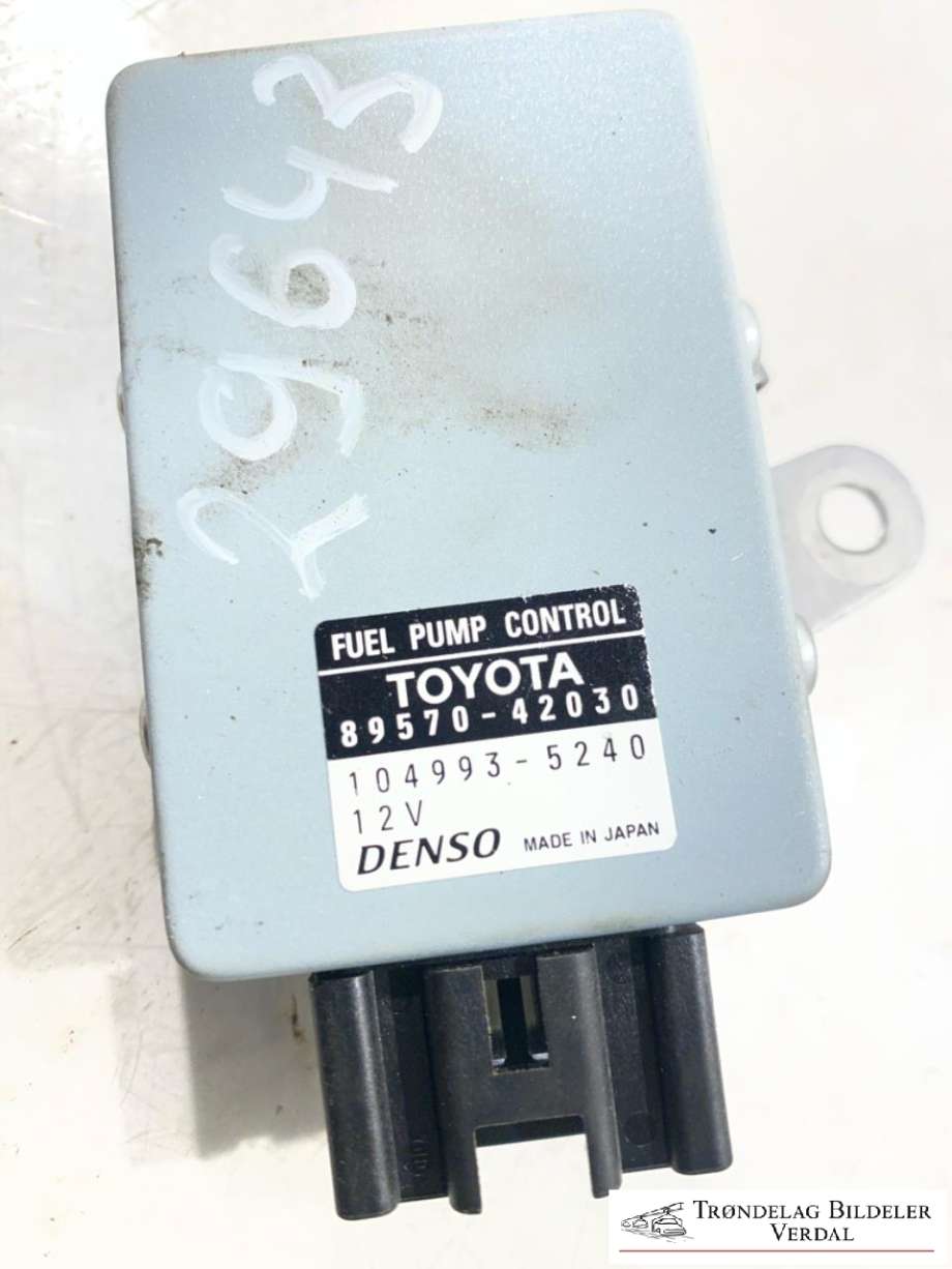 Styreenhet drivstoffpumpe til Toyota RAV4 2016-2019 (Type IV, Fase 2) (DENSO|89570420|30|)