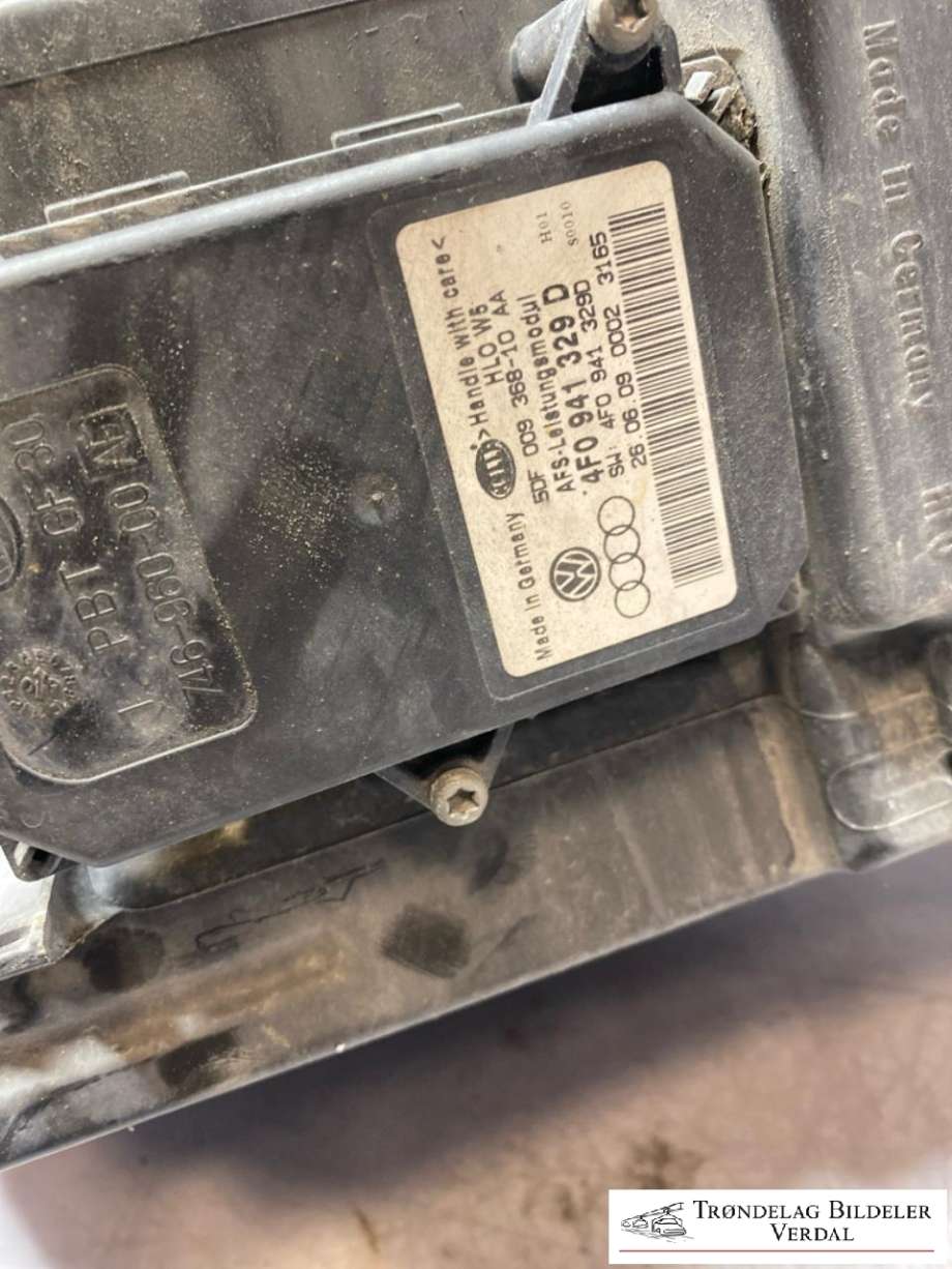 Frontlykt høyre xenon til Audi A6 2008-2011 (Type III, Fase 2) (C6) (C6) (4F0941004|4F0941329D|4K0941597)