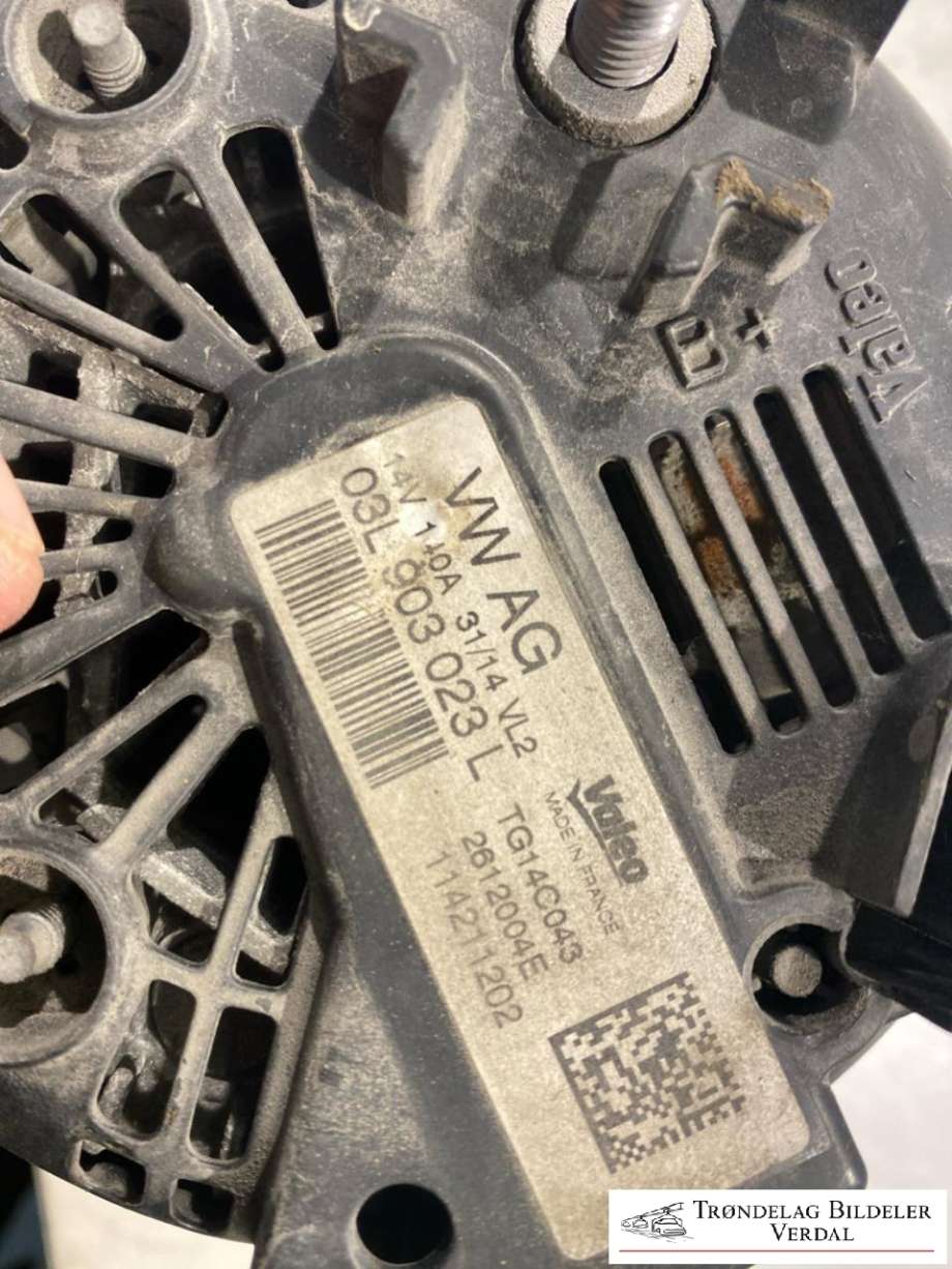 Dynamo diesel til Škoda Octavia 2013-2016 (Type III, Fase 1)  (03L903023L|)