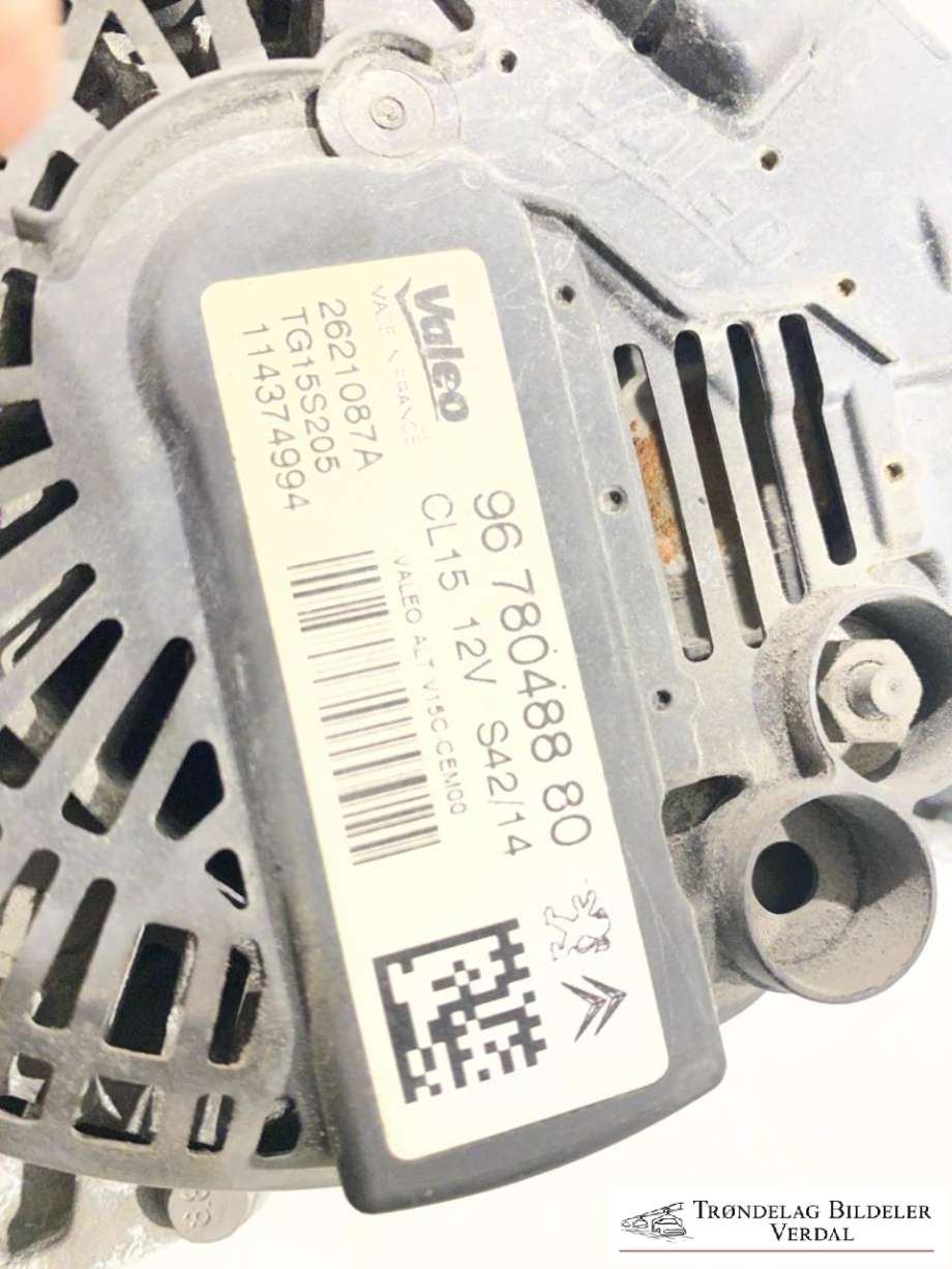Dynamo diesel til Peugeot Partner 2015-2019 (Type II, Fase 2)  (96780488080|)