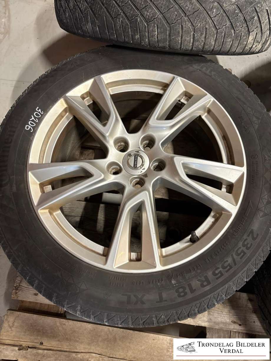 Hjulsett aluminium vinter til Volvo XC60 2008-2013 (Type I, Fase 1) (235/55R18||DYBDE 4 MM)