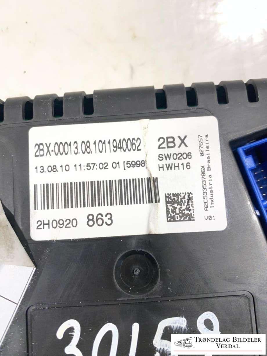 Instrumentpanel til VW Amarok 2010-2016 (Type I, Fase 1) (2H0920863|)