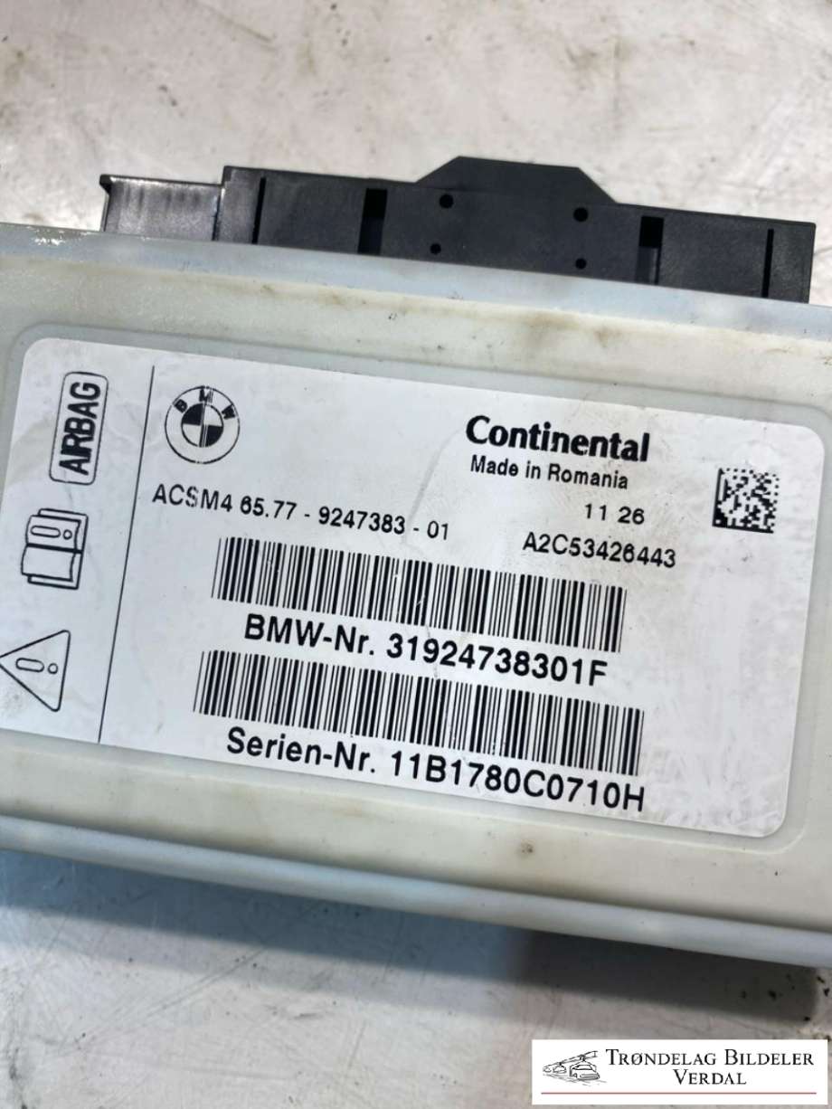 Styreenhet airbag hovedsensor til BMW X3 2010-2017 (F25) (F25) (A2C53426443|)