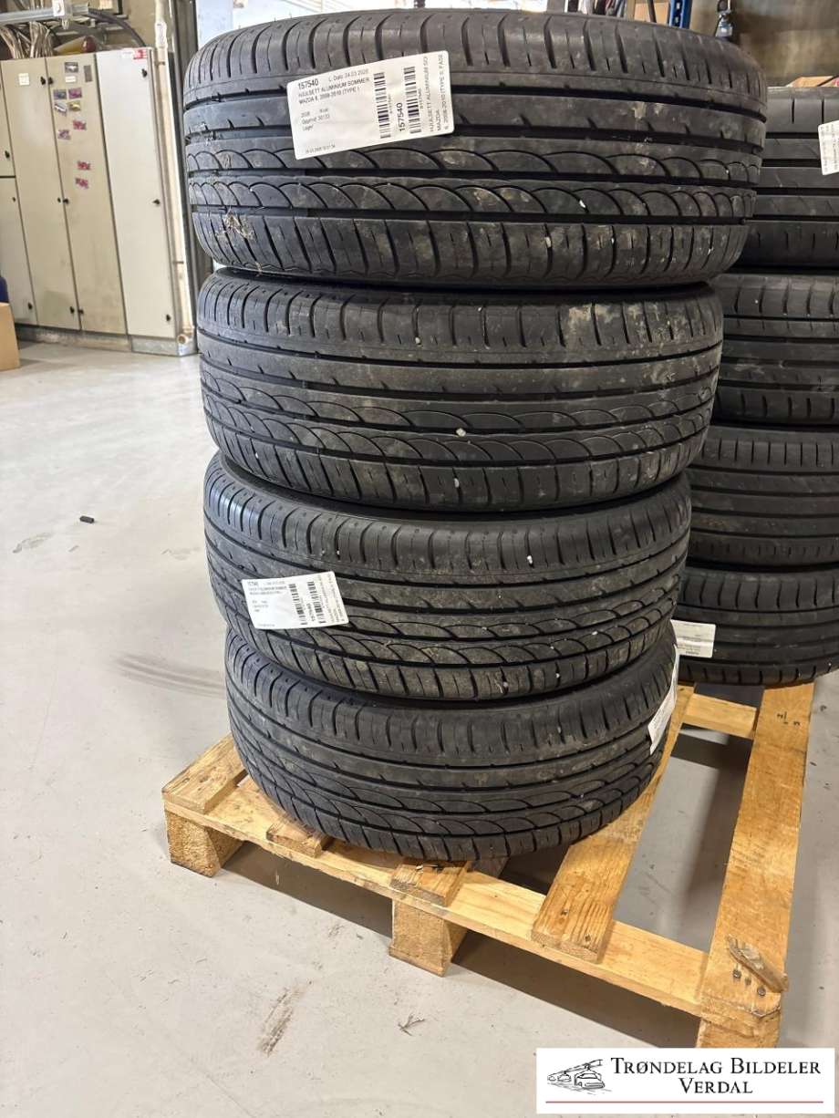 Hjulsett aluminium sommer til Mazda 6 2008-2010 (Type II, Fase 1)  (RADAR|215/50R17|DOT: 4621|DYBDE: 7|5MM)