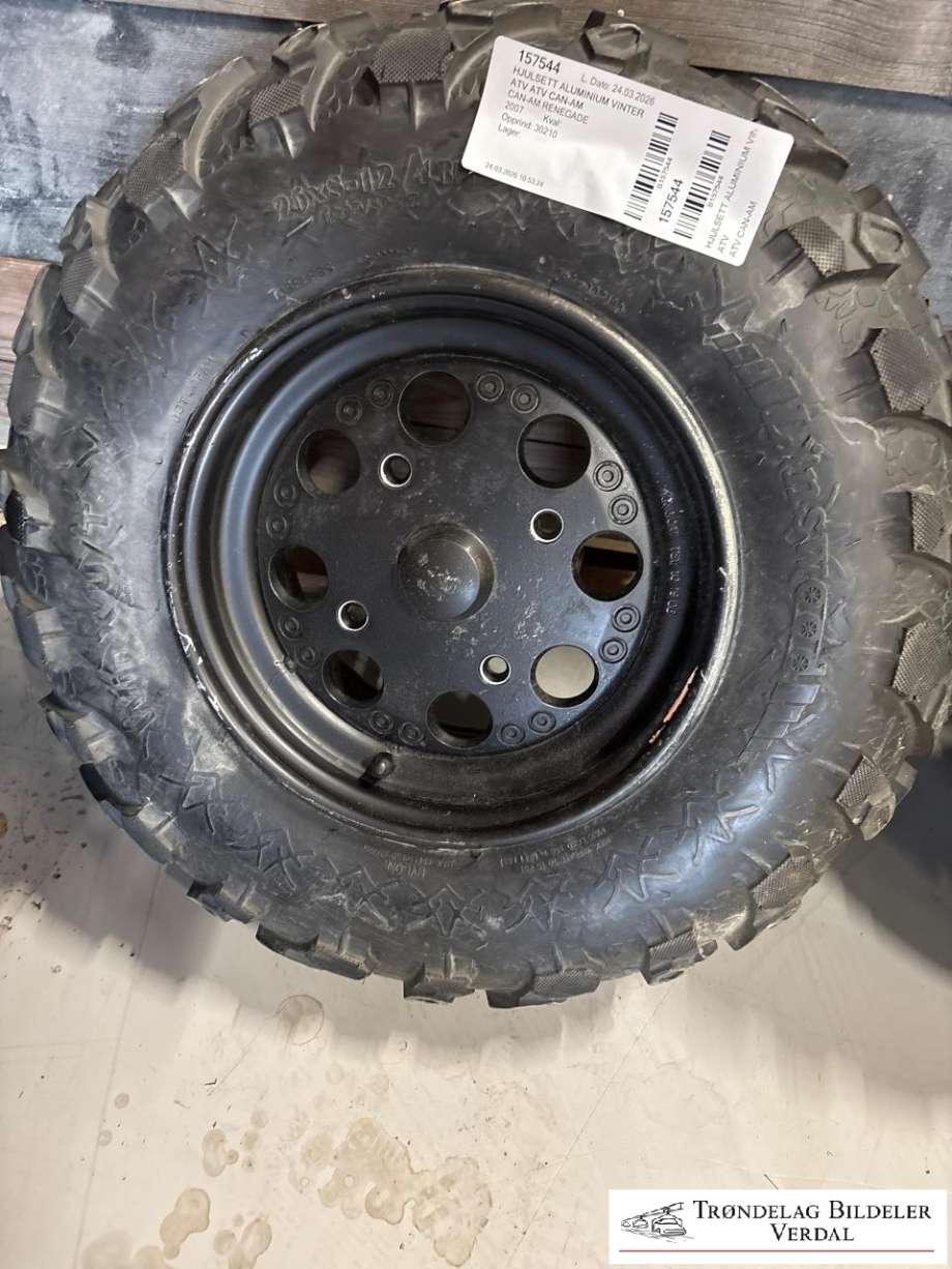 Hjulsett aluminium vinter til ATV ATV Can-Am, 0-->> (25X8R12 OG 25/10R12)