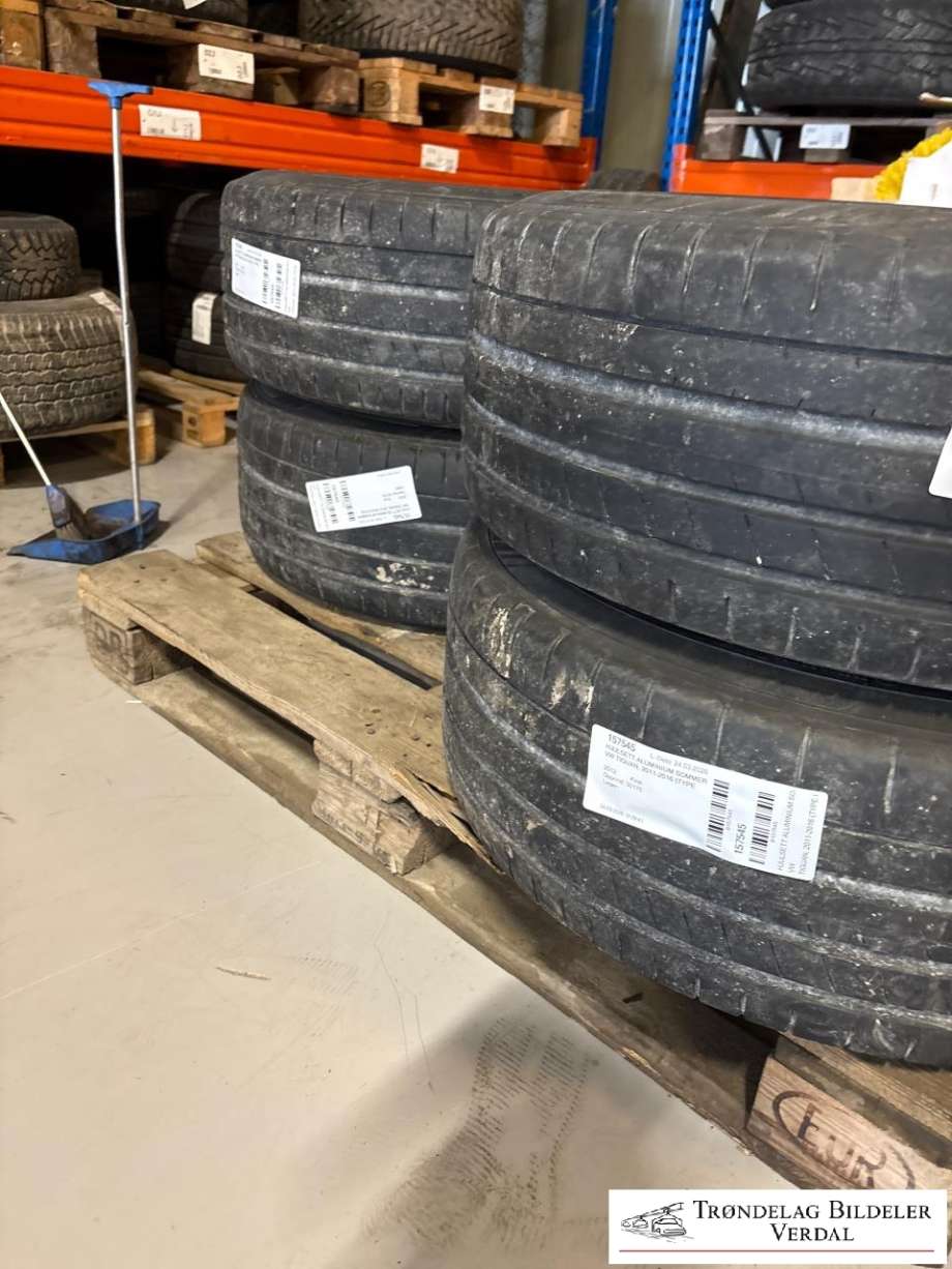 Hjulsett aluminium sommer til VW Tiguan 2011-2016 (Type I, Fase 2)  (YOKOHAMA|245/45R19|DOT: 4823|DYBDE: 7MM)