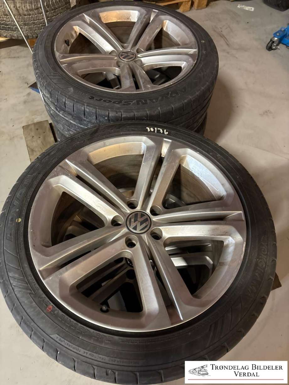 Hjulsett aluminium sommer til VW Tiguan 2011-2016 (Type I, Fase 2)  (YOKOHAMA|245/45R19|DOT: 4823|DYBDE: 7MM)